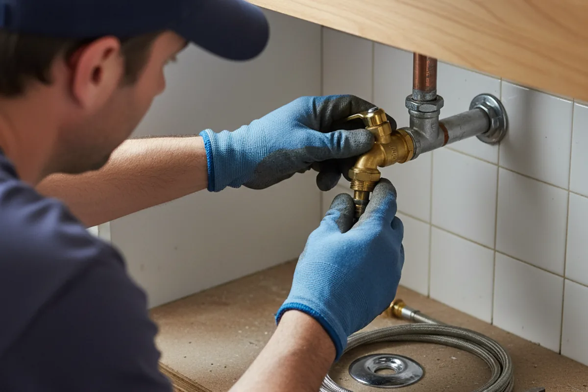 Shutoff valve and fitting work during Faucet and Fixture Repair in River Rouge